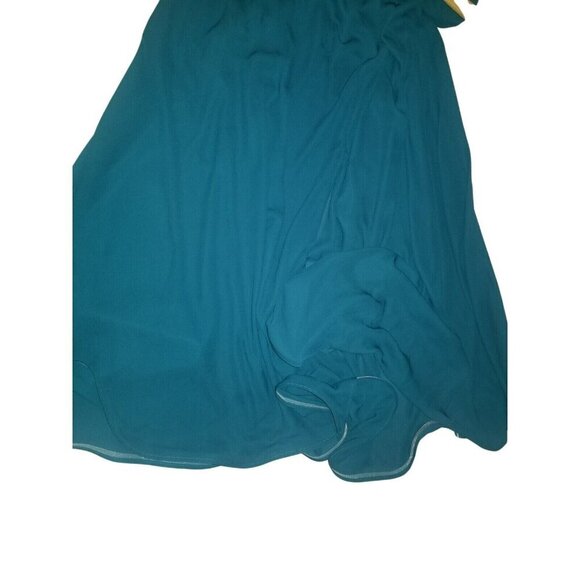 Lulus Teal Sleeveless Maxi Dress S Flowy Elegant Event Wedding‎ Prom Casual - Picture 9 of 11